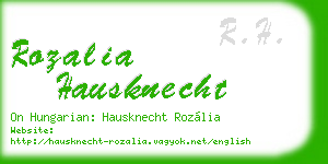 rozalia hausknecht business card