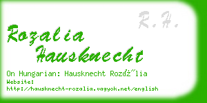 rozalia hausknecht business card